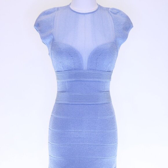 Herve Leger Sheer Bustier Gown XS - Picture 2 of 11